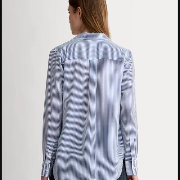 Everlane - Clean Silk Relaxed Shirt - Size 4 NWT - Picture 2 of 5